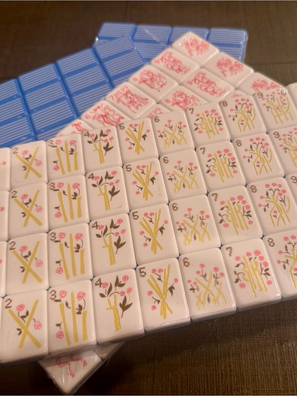 NEW American Mahjong Tile Set with Blue Back
